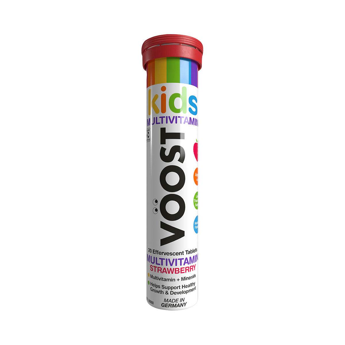 Voost Kids Multivitamin Strawberry Effervescent Tablets 20pk