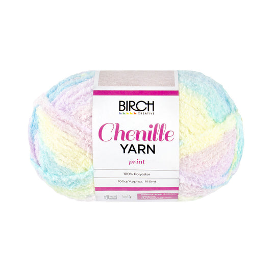 Birch Yarn Chenille Pastel Glow 100g