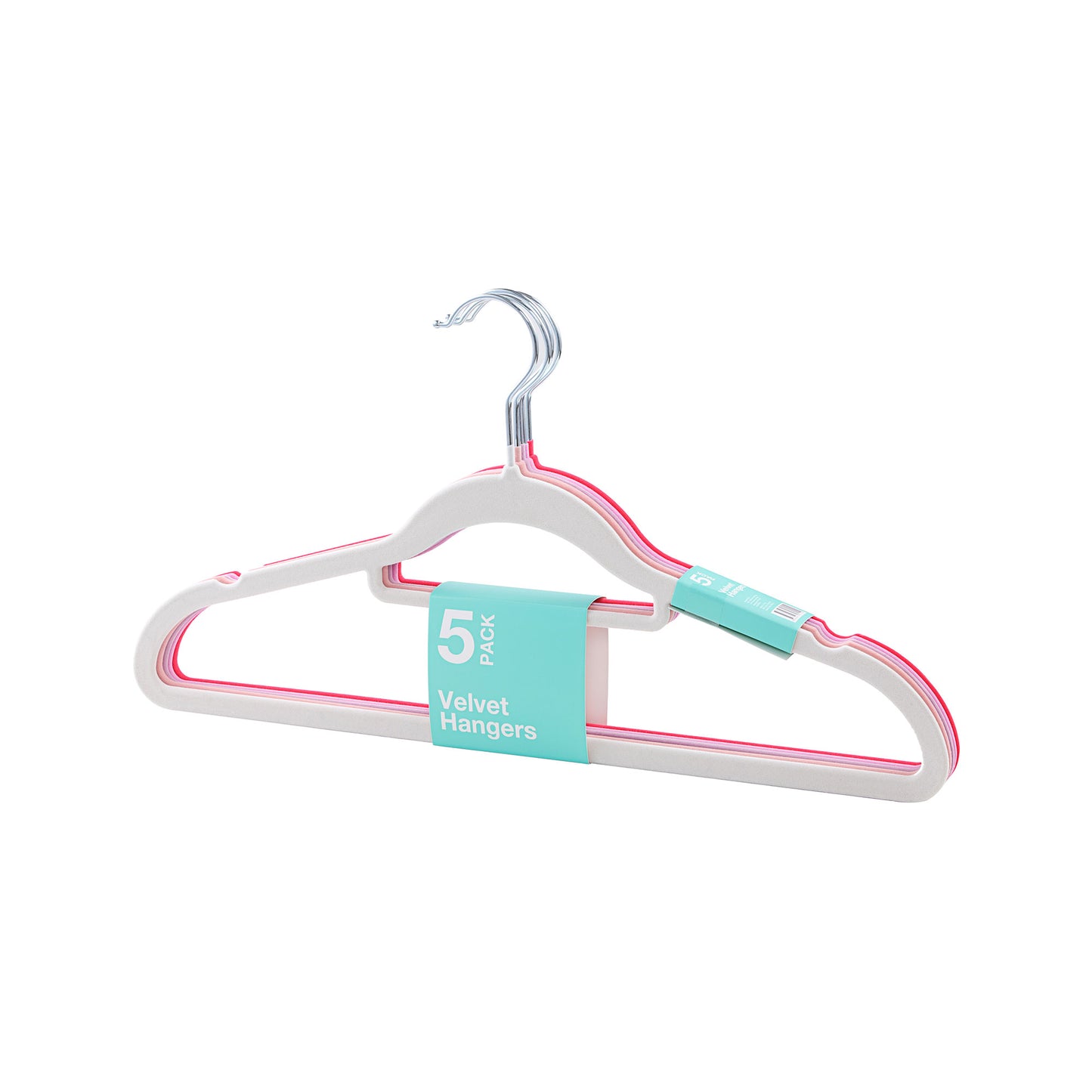 Velvet Hangers Pink Assorted 5pk