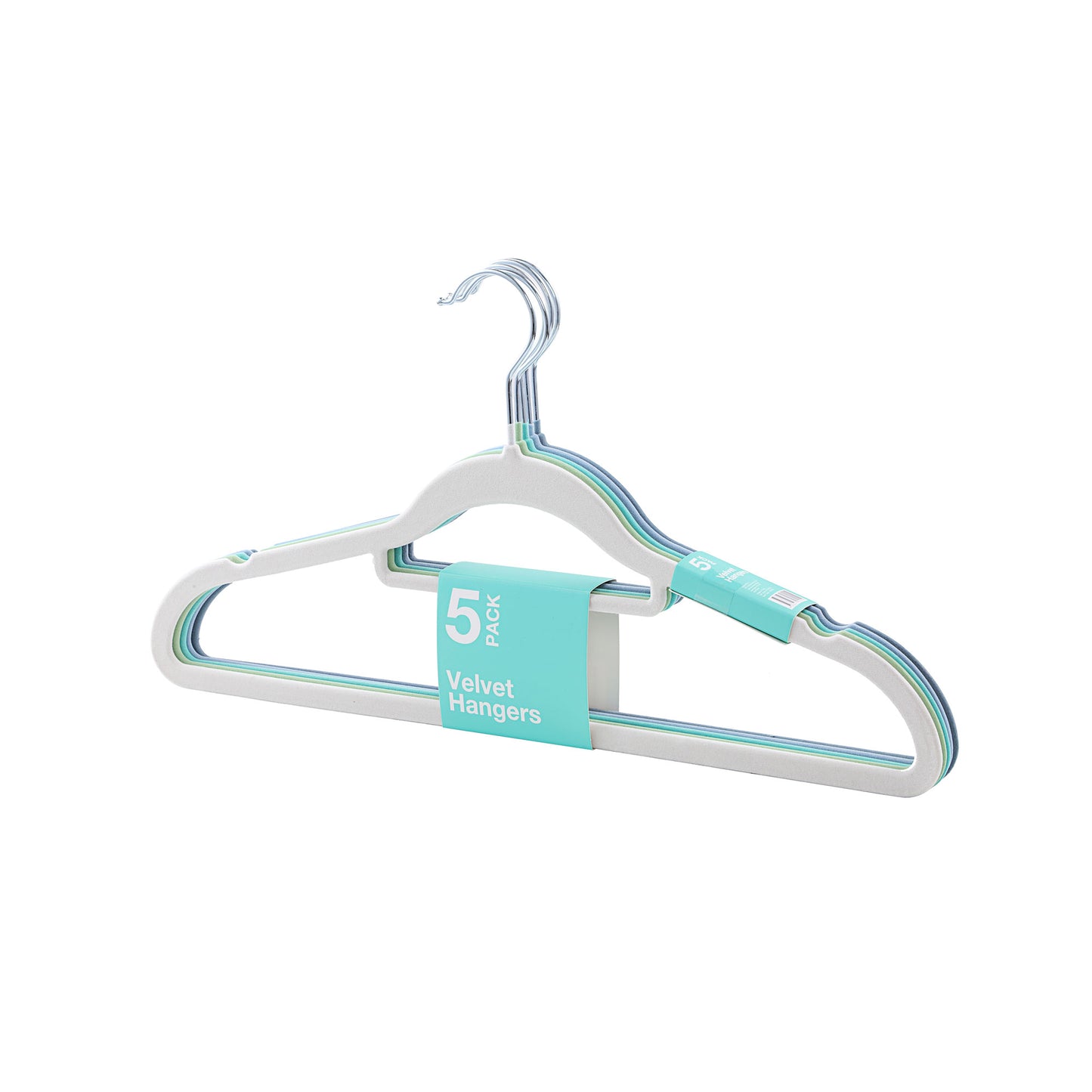 Velvet Hangers 5pk Assorted