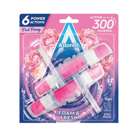 Astonish Cage Foam & Fresh Peony 2pk
