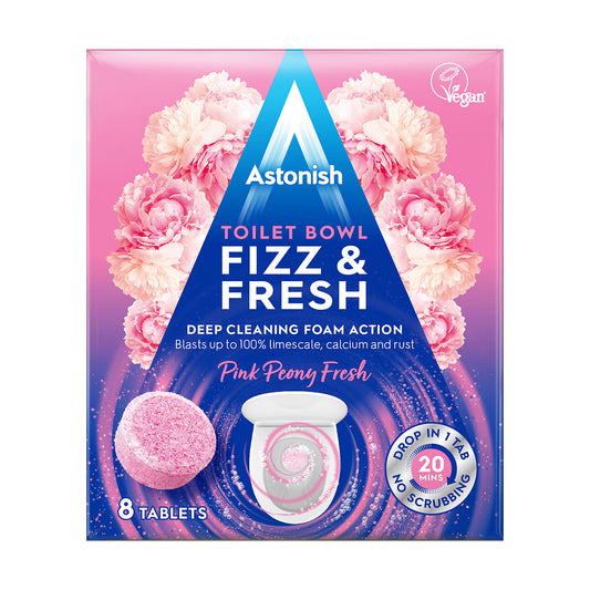 Astonish Toilet Tablets Pink Peony 8pk