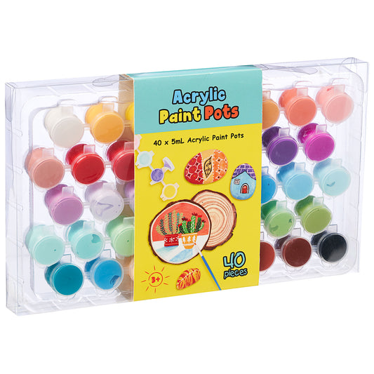 Acrylic Paint 40 Pots 5mL