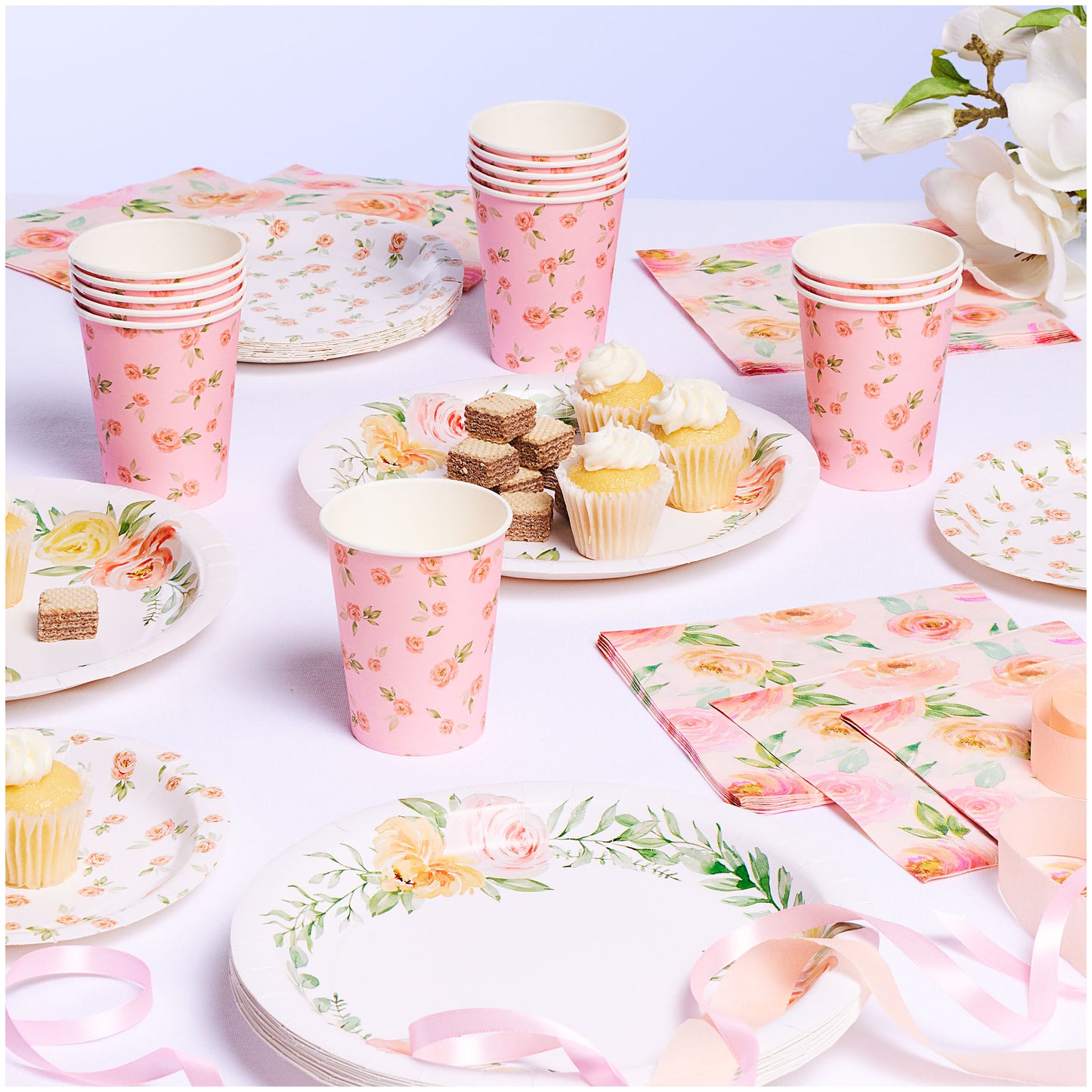 Ditsy Floral Plate 18cm 16pk