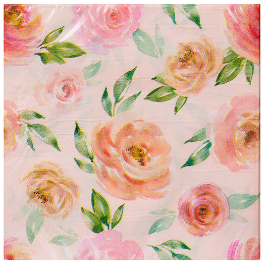 Napkin Roses 2ply 33x33cm 20pk