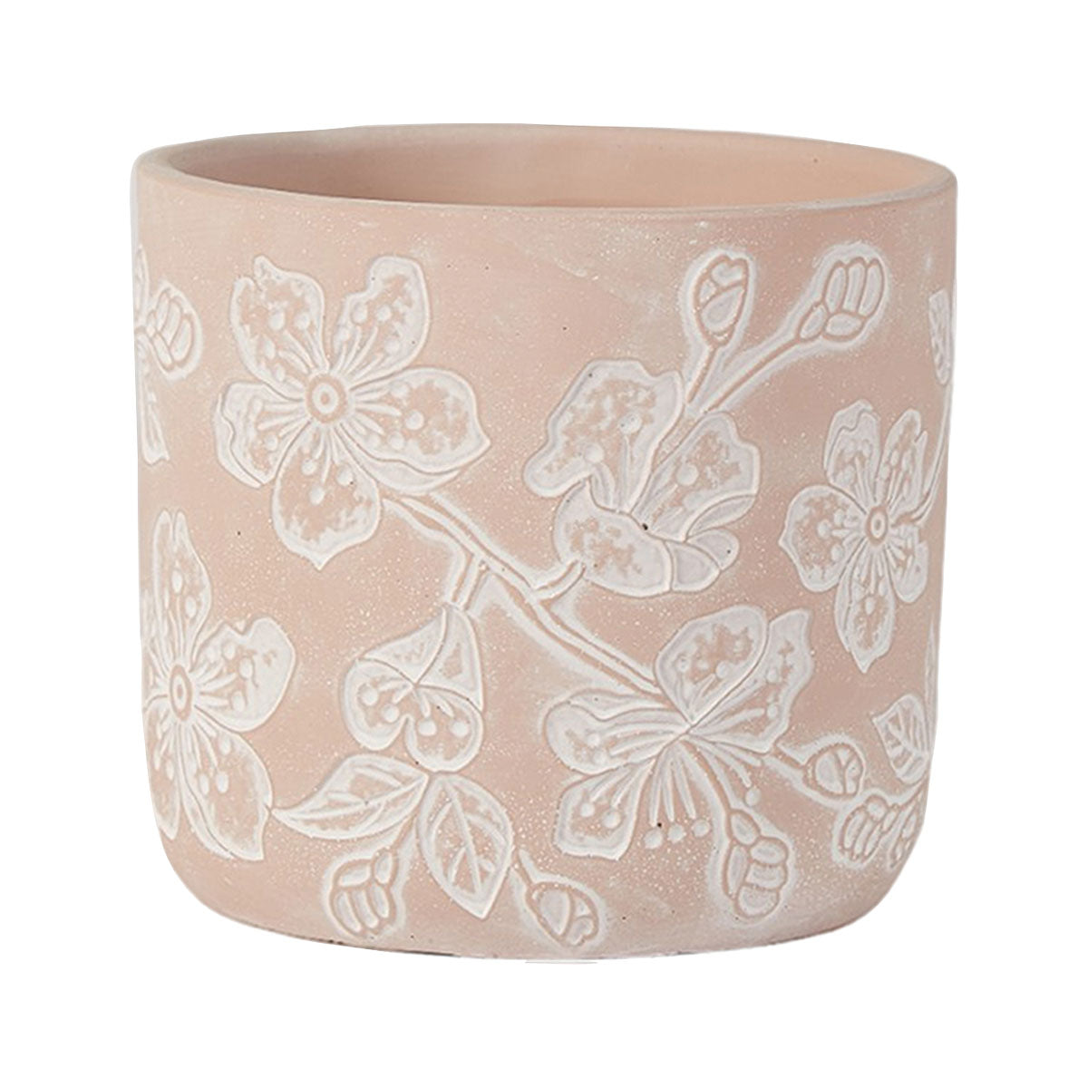 Cement Pot Flower Design Assorted