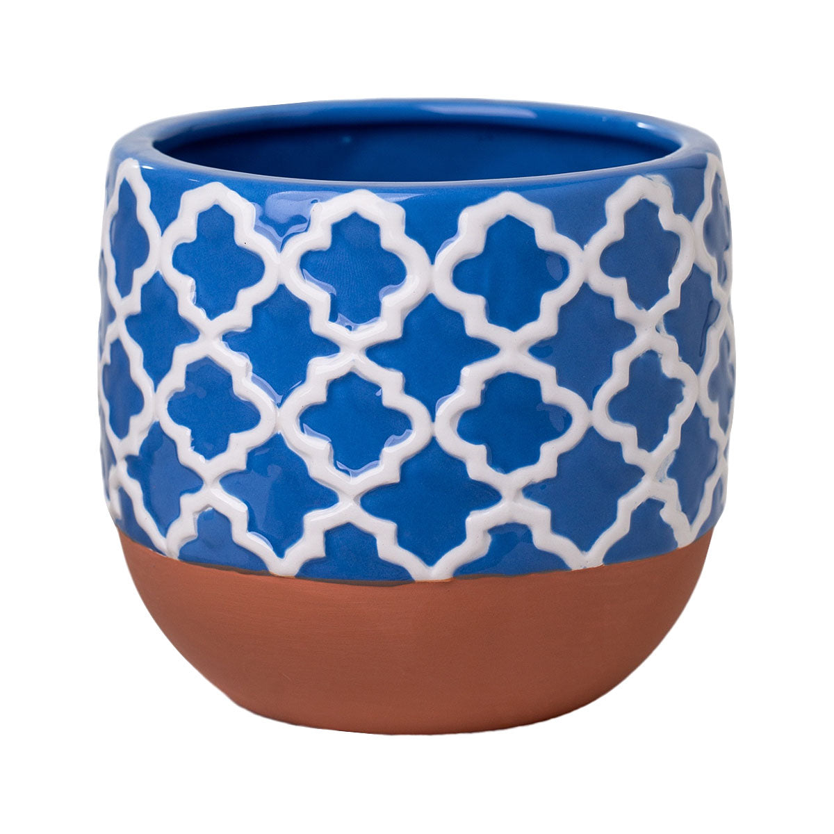 Trellis Patterned Terracotta Pot Assorted