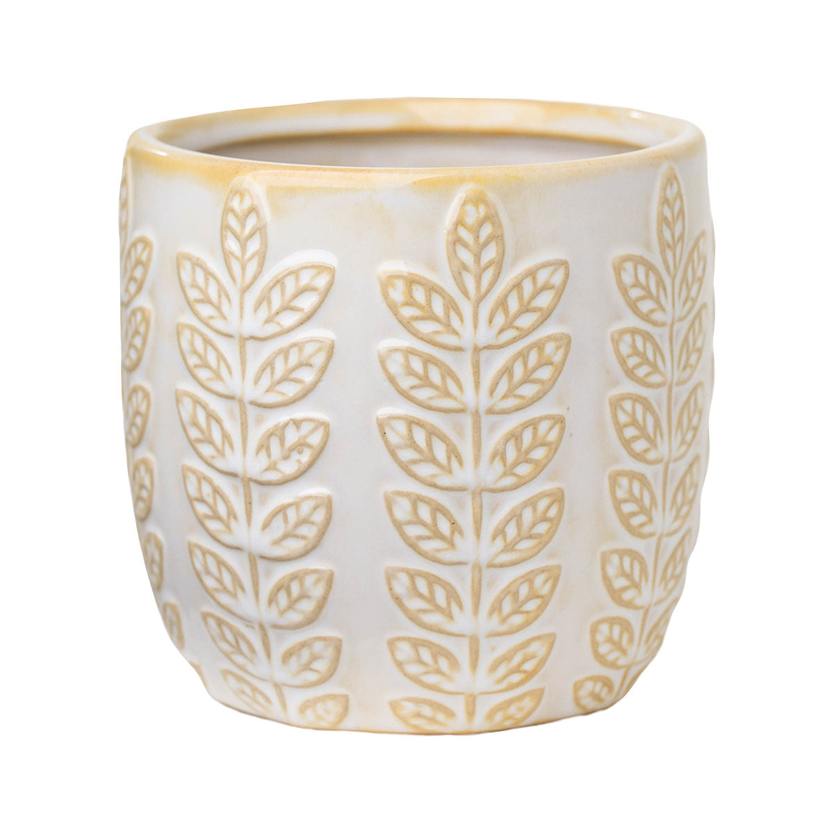Wheat Patterned Ceramic Pot Assorted