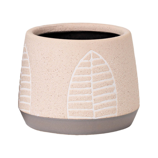 Ceramic Pot Geometric Design Assorted