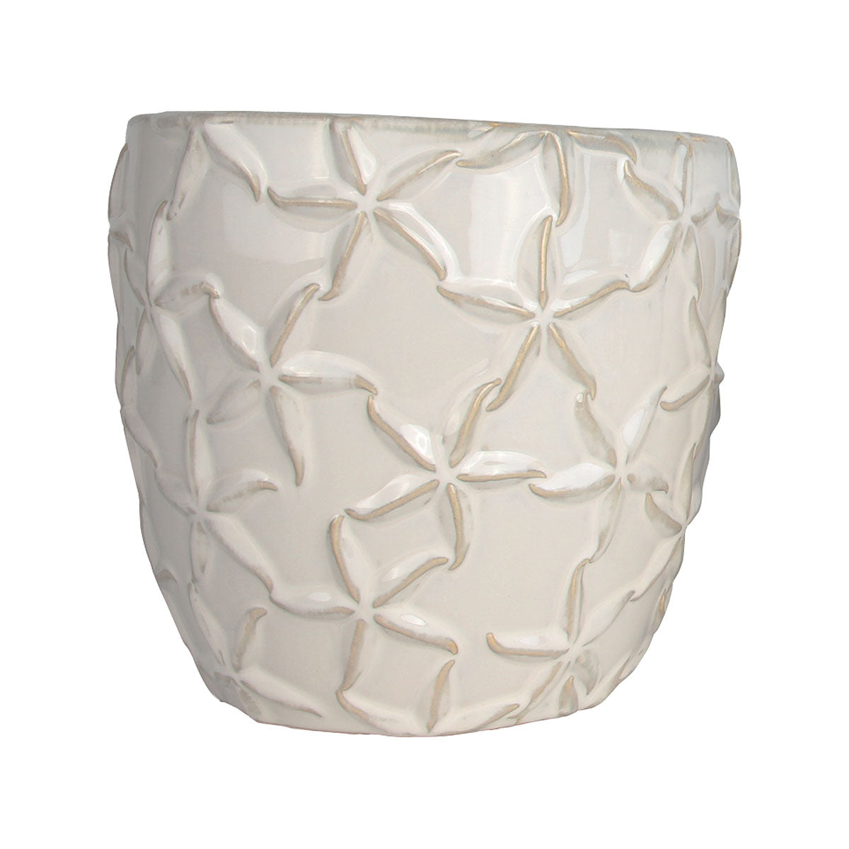 Stoneware Starfish Pot Medium Assorted