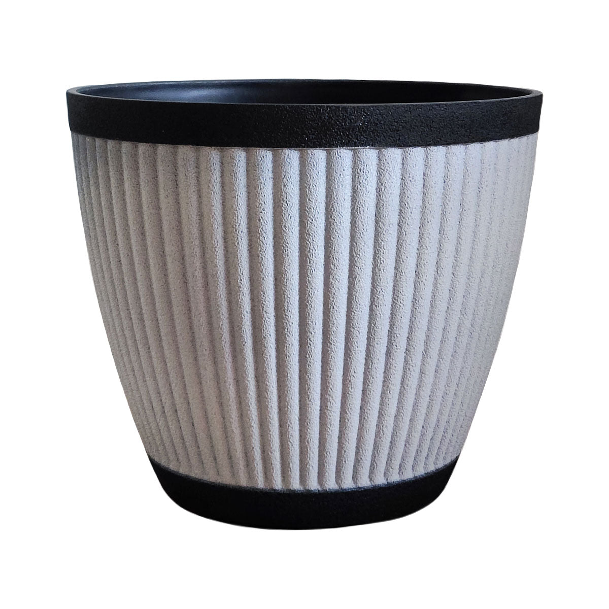Two-Toned Ribbed Garden Pot Assorted