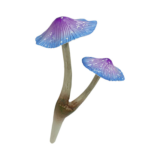 Metal Twin Mushroom Garden Stake Assorted