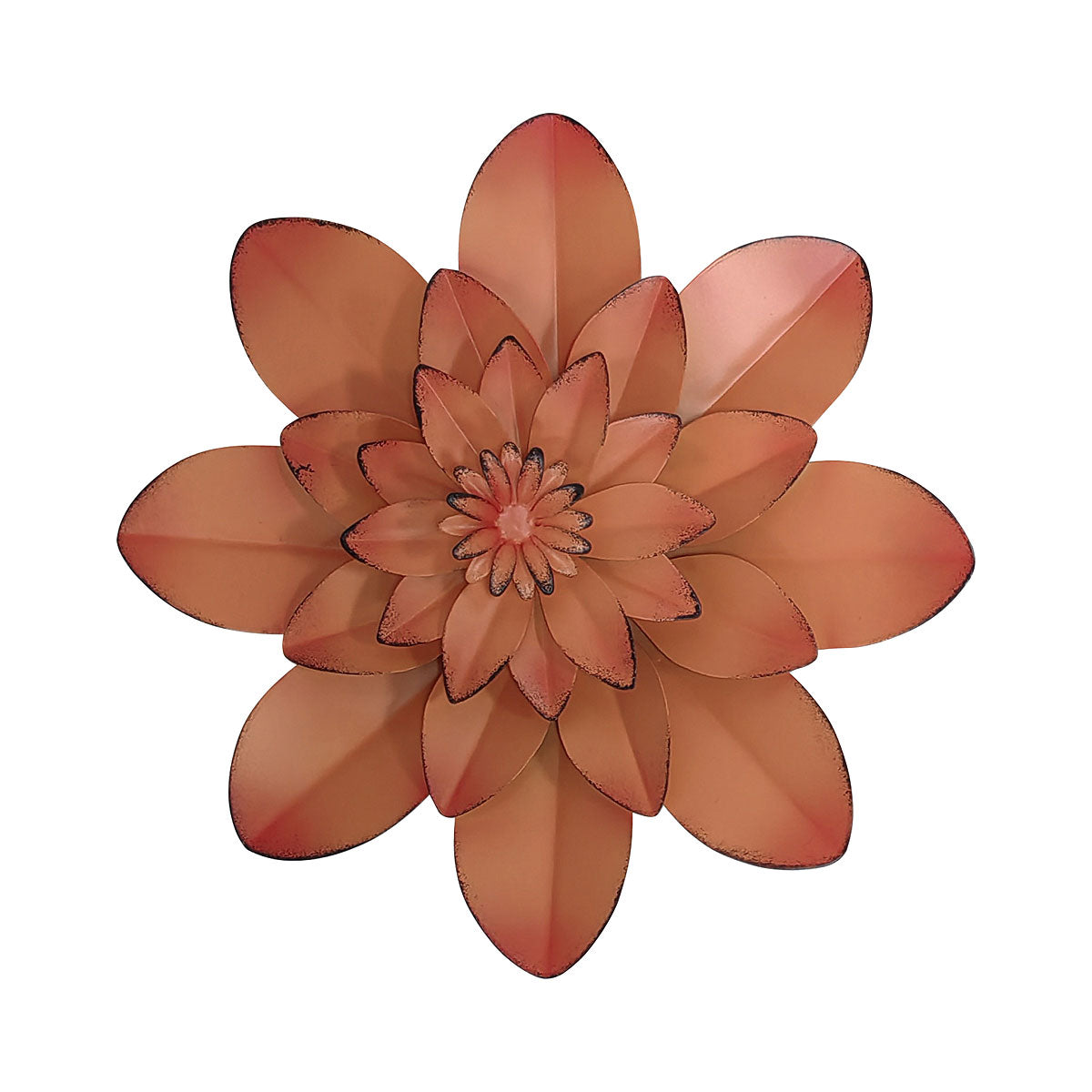 Metal Flower Wall Art Blue/Brown
