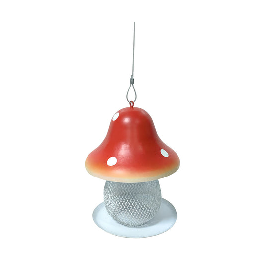 Metal Mushroom Bird Feeder Hanger