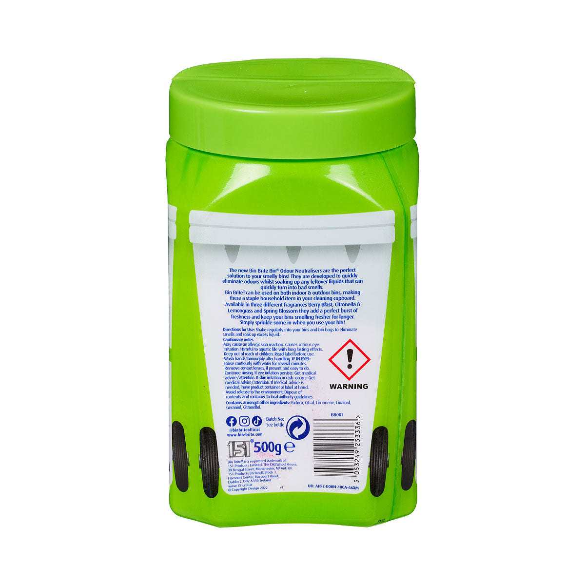 Bin Brite Odour Neutraliser Citron 500g