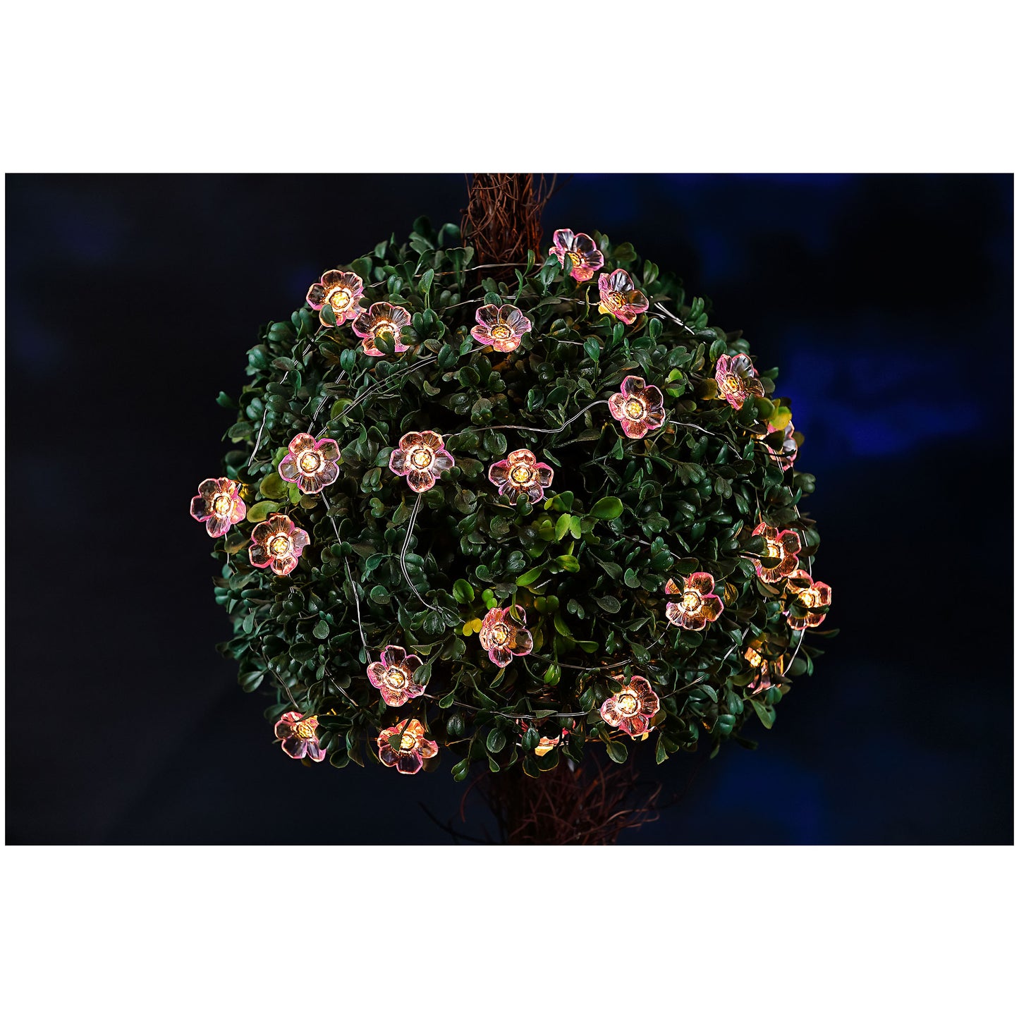 Solar String Lights Butterfly/Flower 25pk