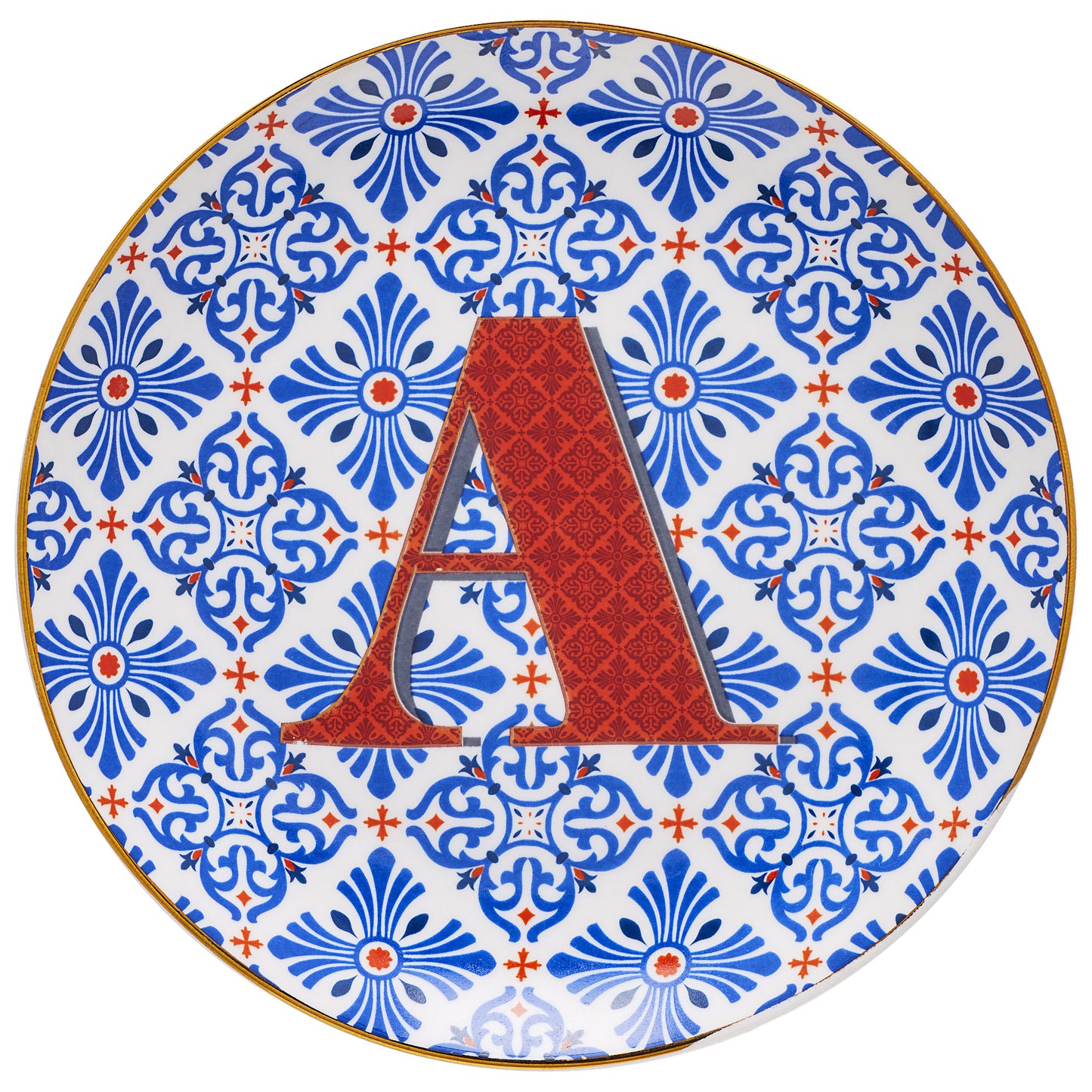 Taj Monogram Cake Plate M/J/A