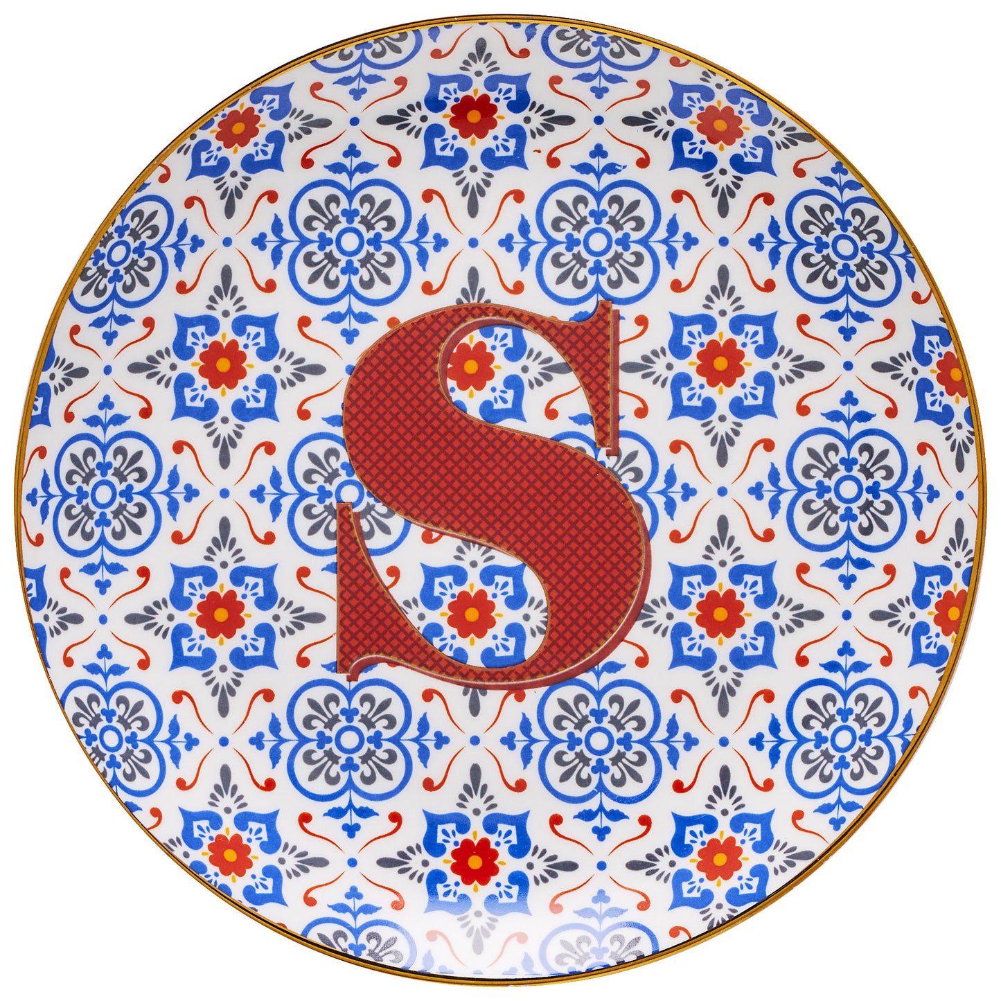 Taj Monogram Cake Plate S/C/L