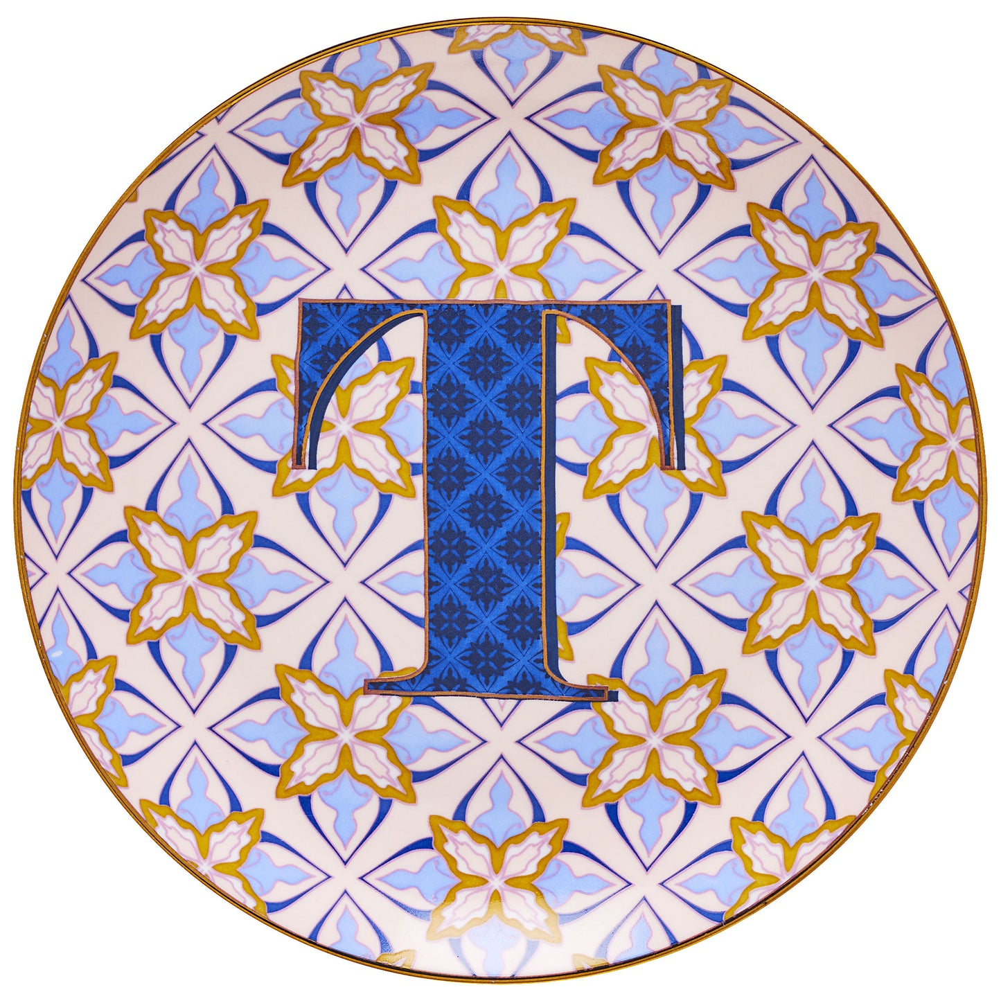 Taj Monogram Cake Plate B/E/T