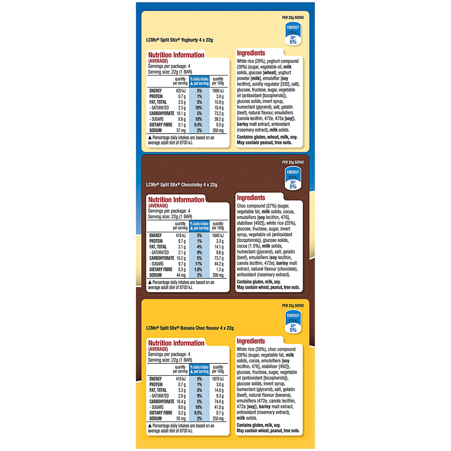 Kellogg's LCMs Split Stix Variety 12pk