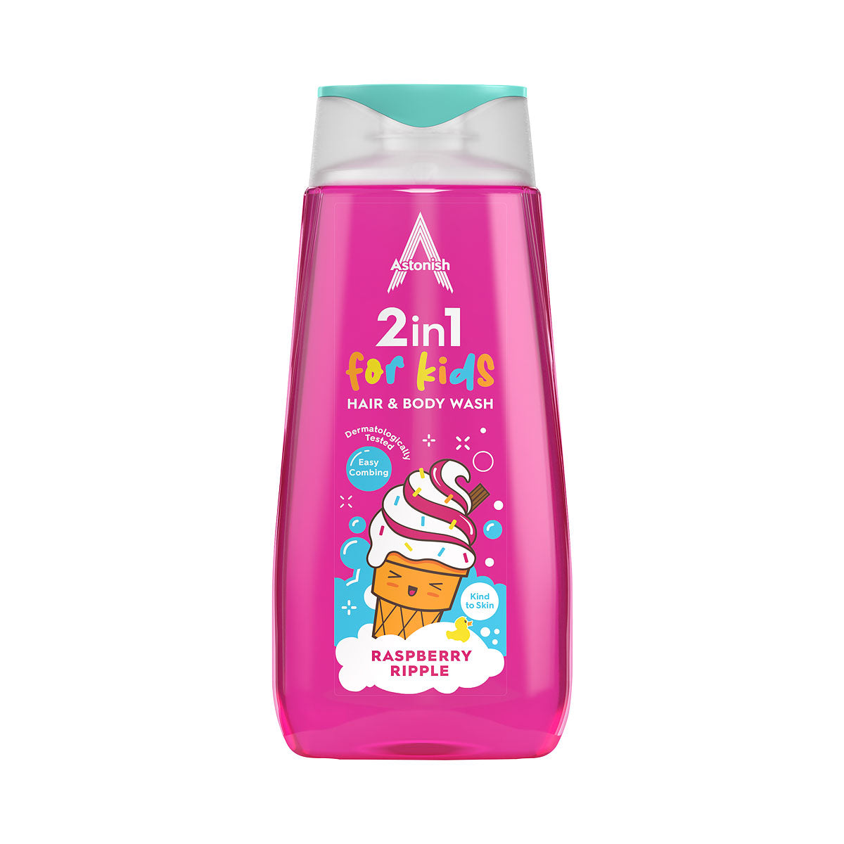 Astonish 2-in-1 Kids' Hair & Body Wash Raspberry Ripple 400mL