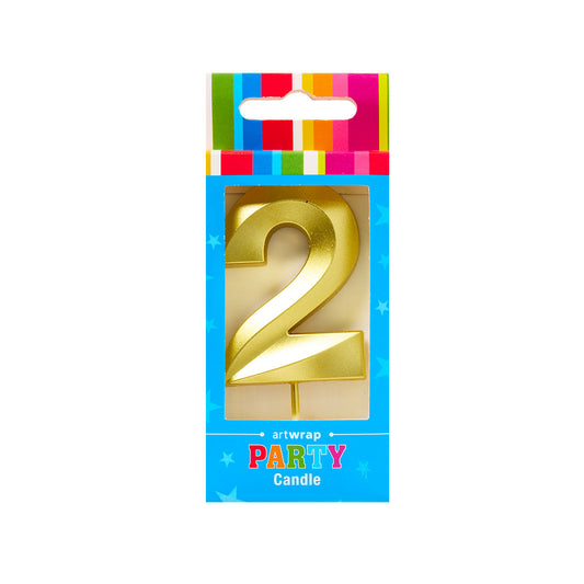 Artwrap Number 2 Candle Gold