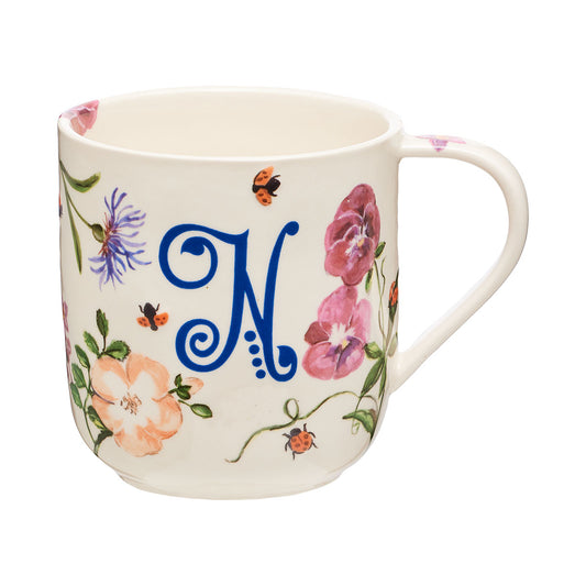 Secret Garden Monogram Mug 420mL K/H/N