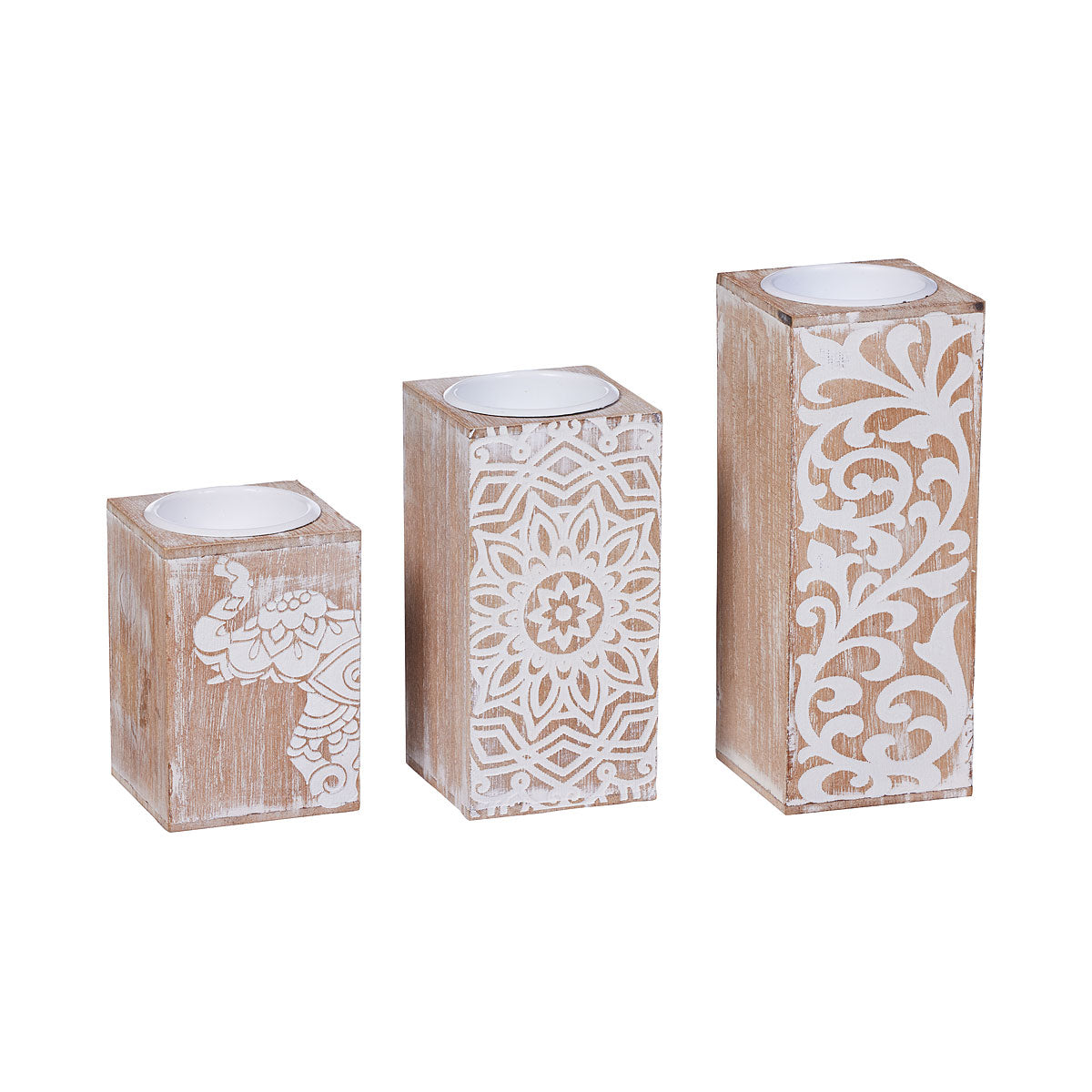 Patterned Candle Holder 3pk