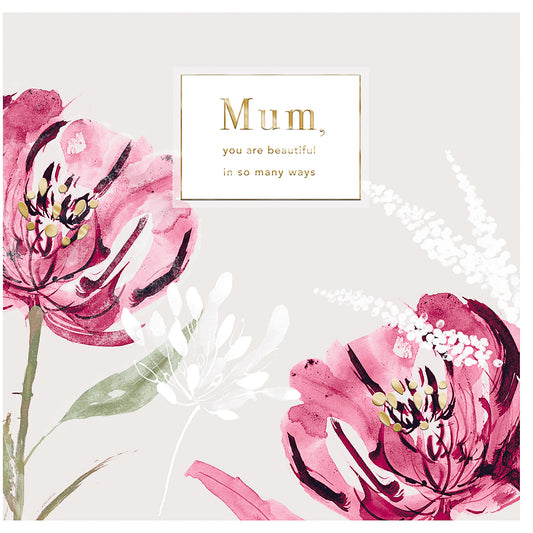 Mother's Day Card Painted Flower