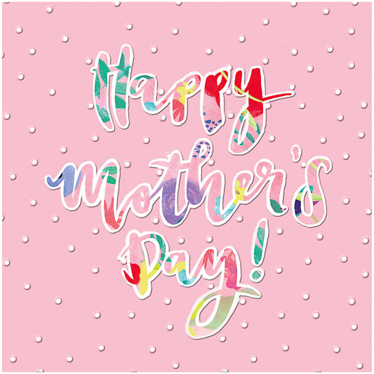 Mother's Day Card With Polka Dots