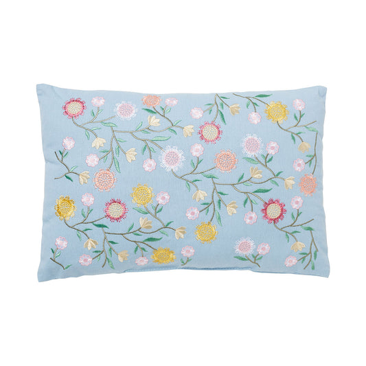Delicate Garden Embroidered Rectangular Cushion 30x45cm Assorted