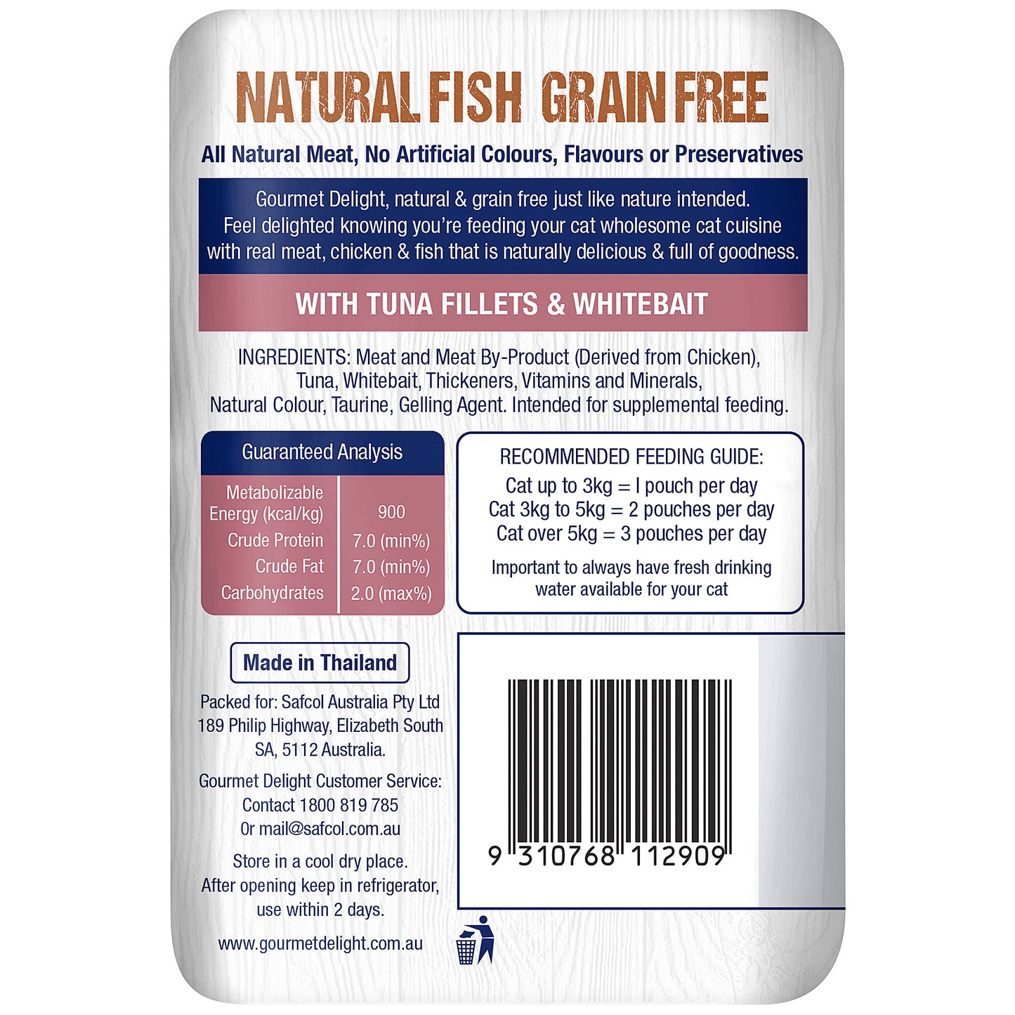 Gourmet Delight Tuna & Whitebait 80g