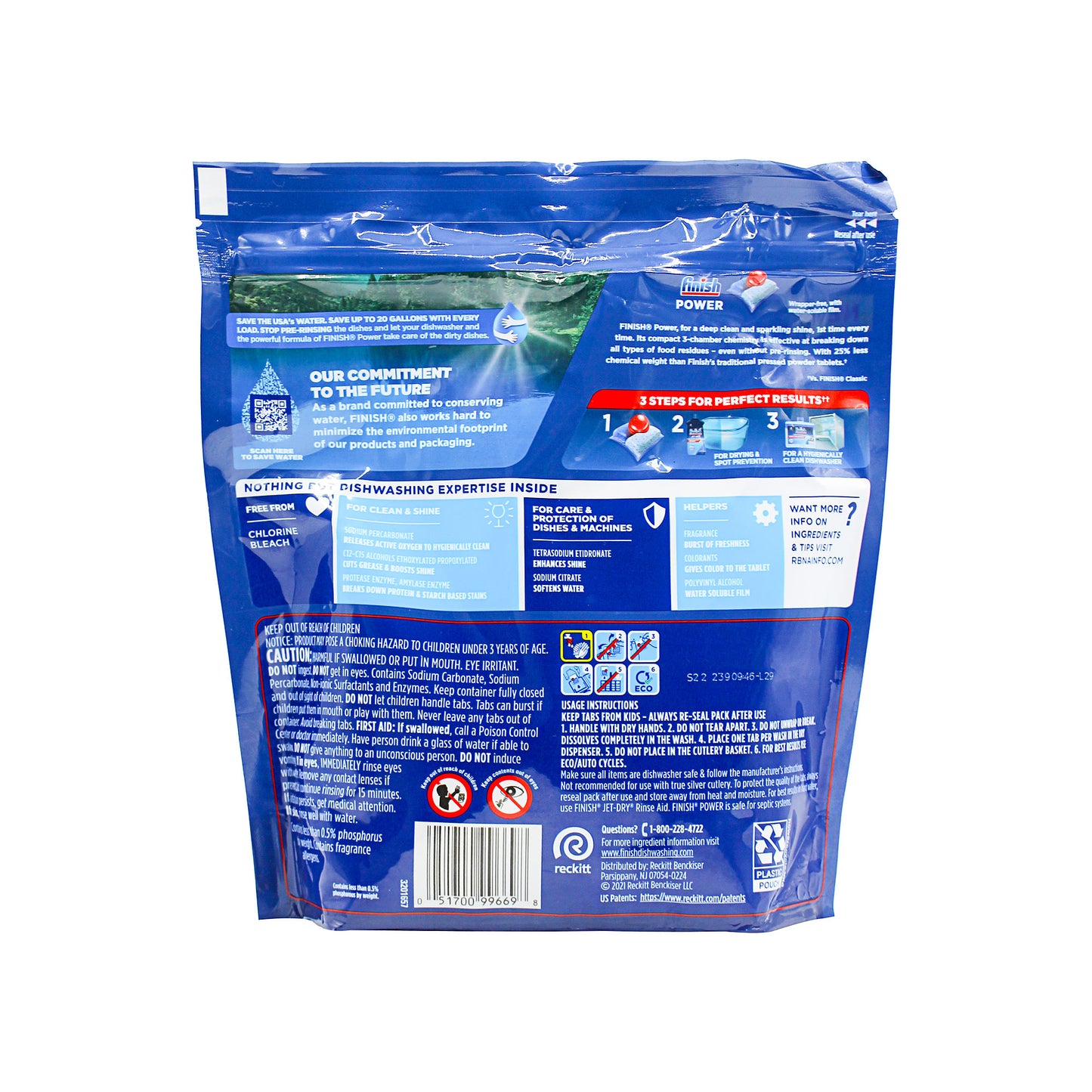 Finish Tab Power Reg 36pk