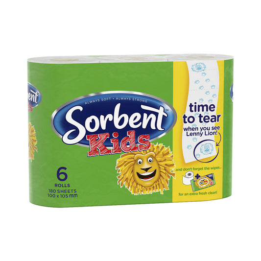 Sorbent Kids Toilet Paper 6pk