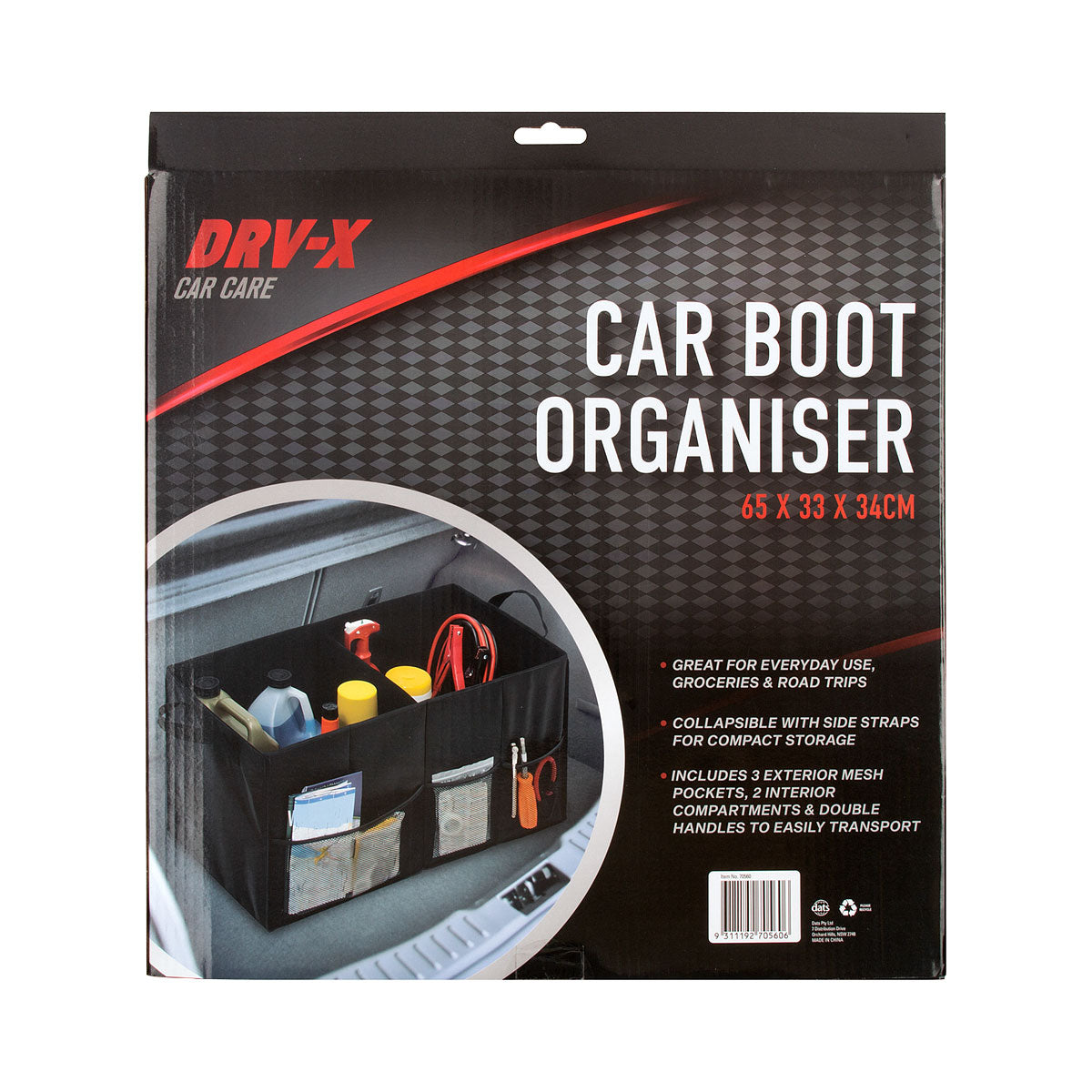 Drv-X Car Boot Organiser 65cm