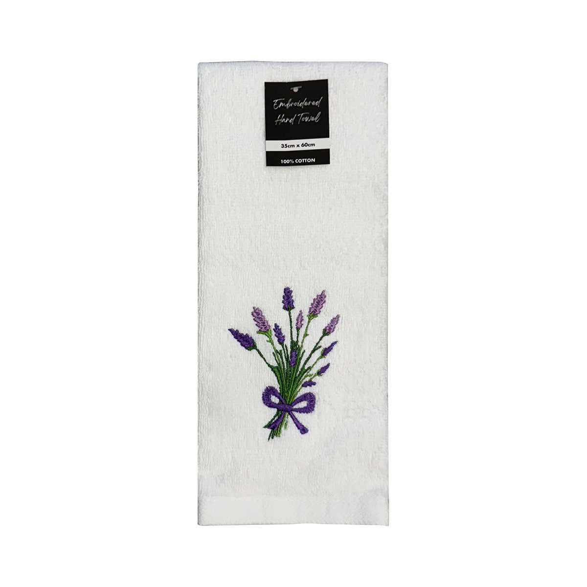 Embroidered Hand Towel 35x60cm Assorted