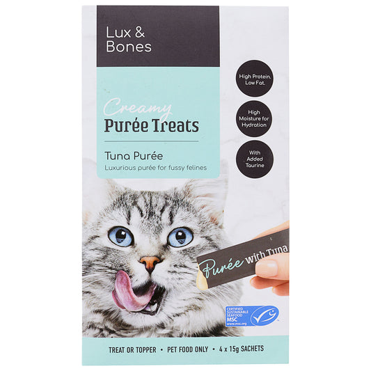 Lux & Bones Puree Tuna 4x15g