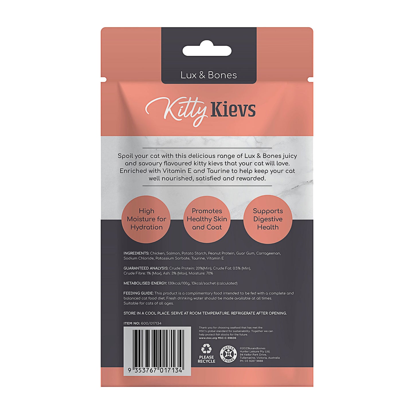Lux & Bones Kitty Kiev Salmon 40g