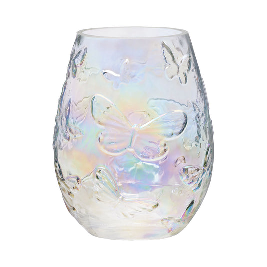 Lustre Butterfly Vase