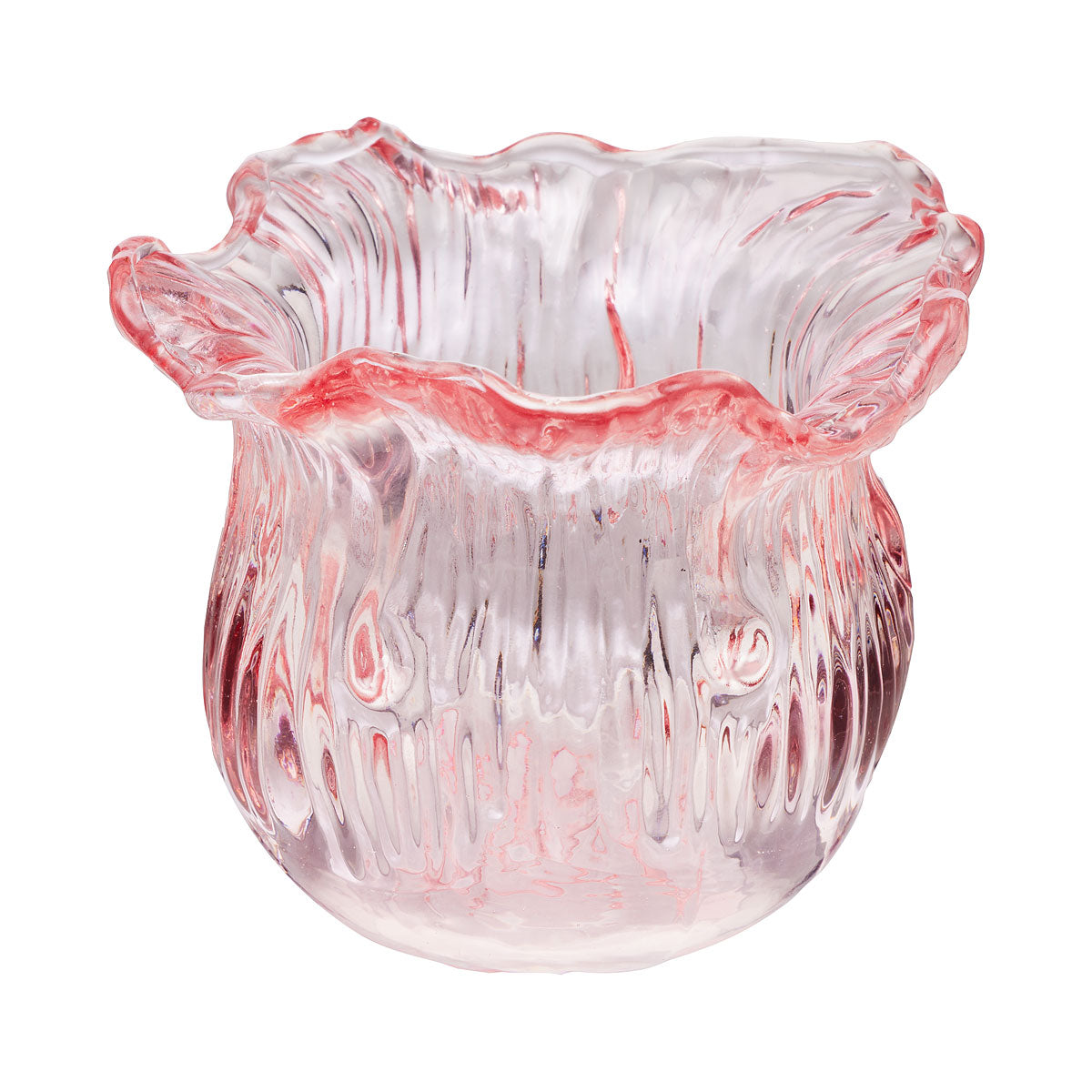 Glass Tulip Candle Holder