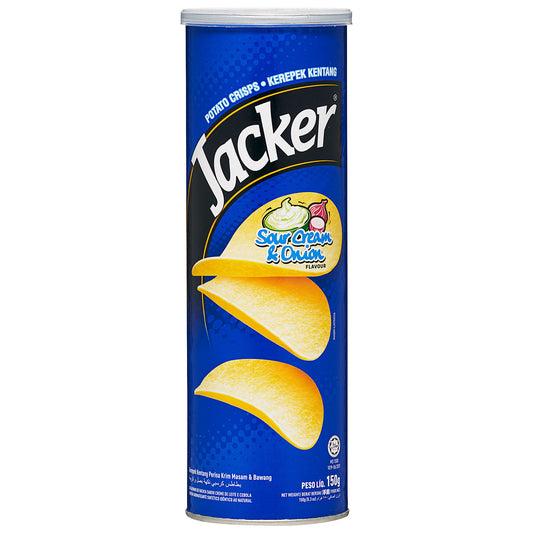 Jacker Potato Crips Sour Cream & Chives 150g