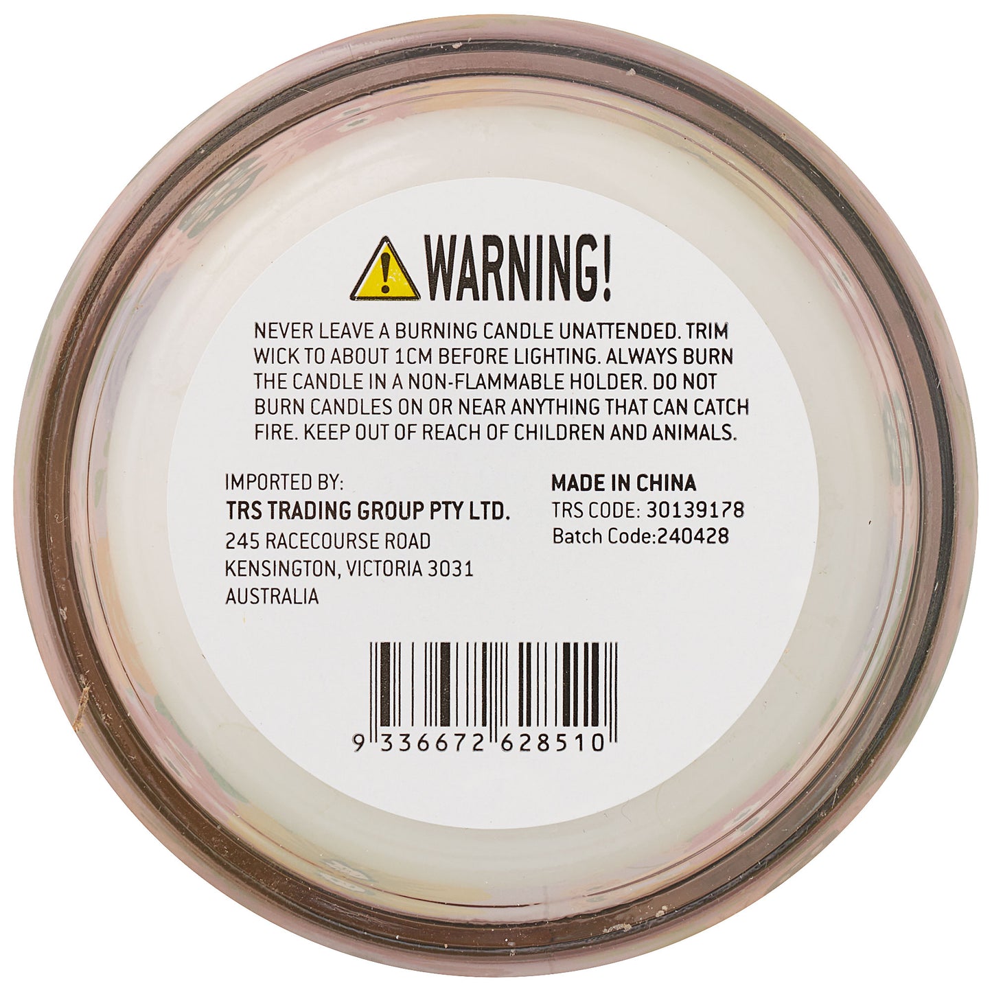 Bold Floral Candle With Gold Lid Assorted