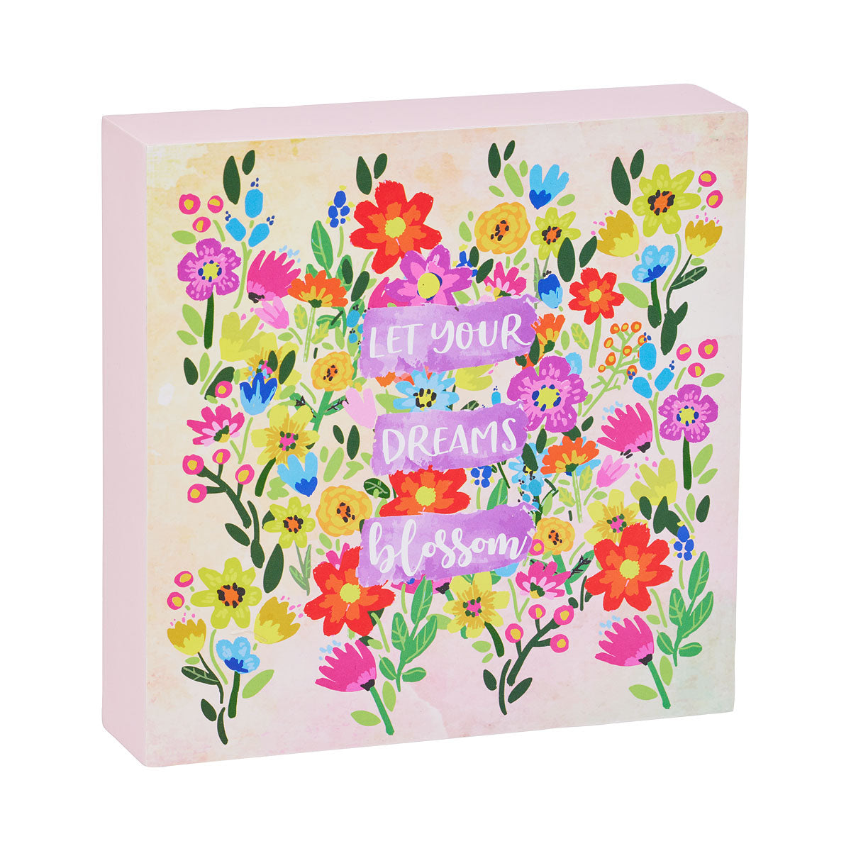 Tabletop Plaque Painted Garden