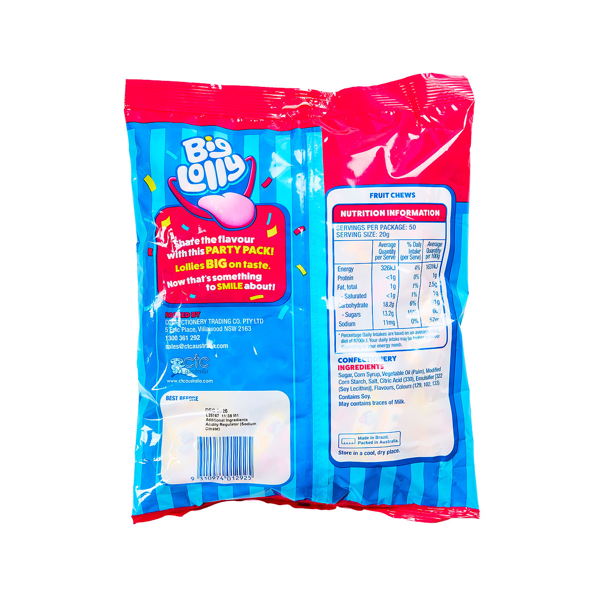 Big Lolly Fruit Chews 1kg