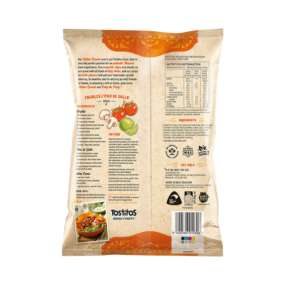 Tostitos Rounds Mexican Salsa 290g