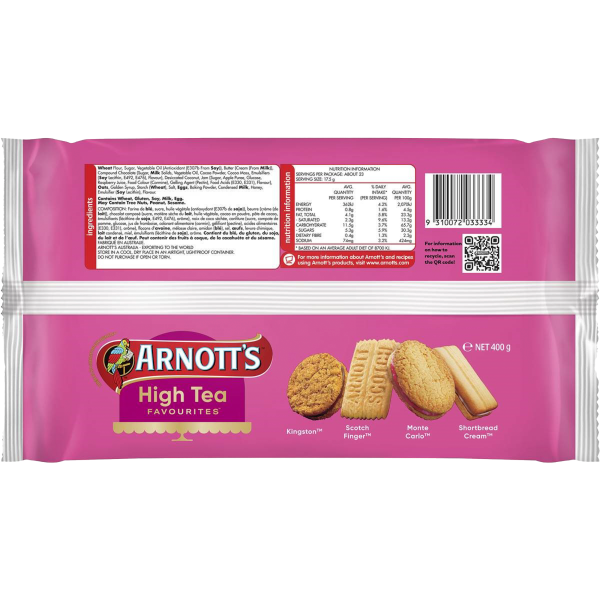 Arnott's High Tea Favourites 400g