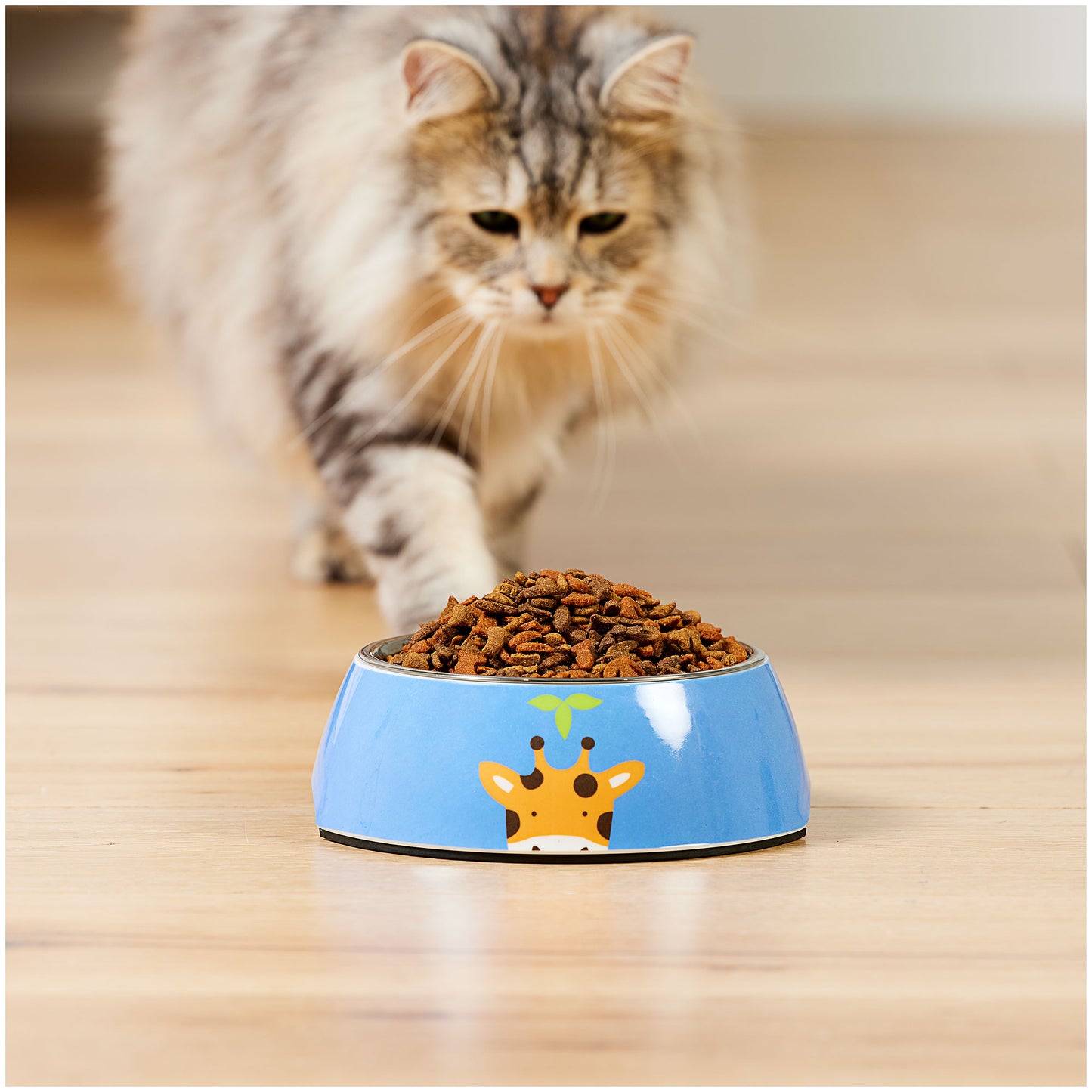 Novelty Melamine Stainless Steel Pet Bowl Small 17.5cm