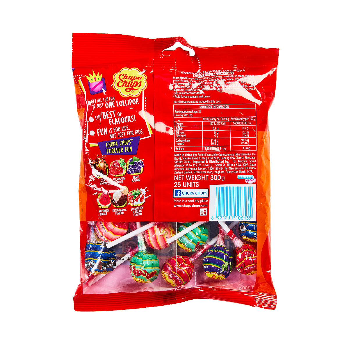 Chupa Chups Best Of All 300g 25pk