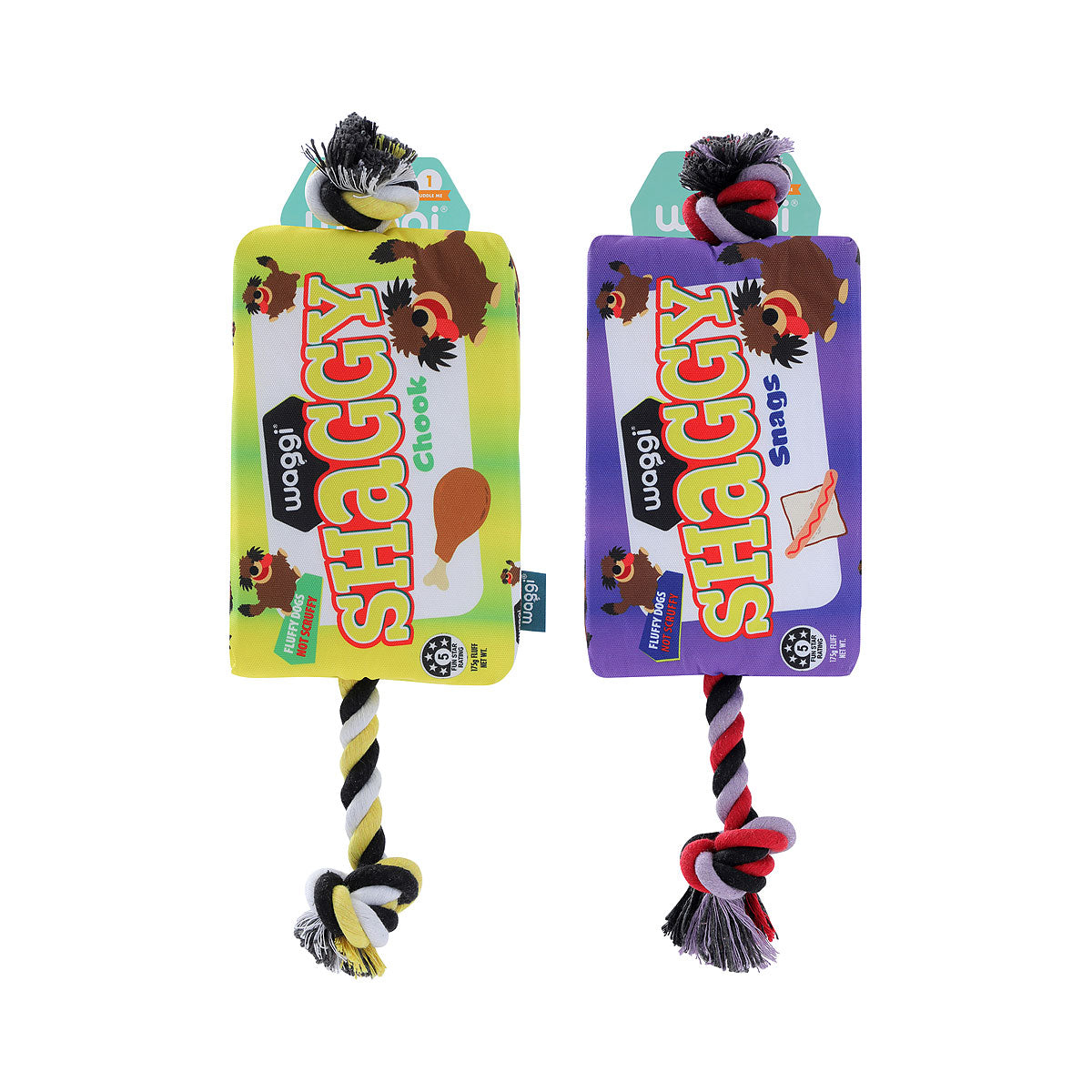 Waggi Plush Snack Time Shaggy Assorted