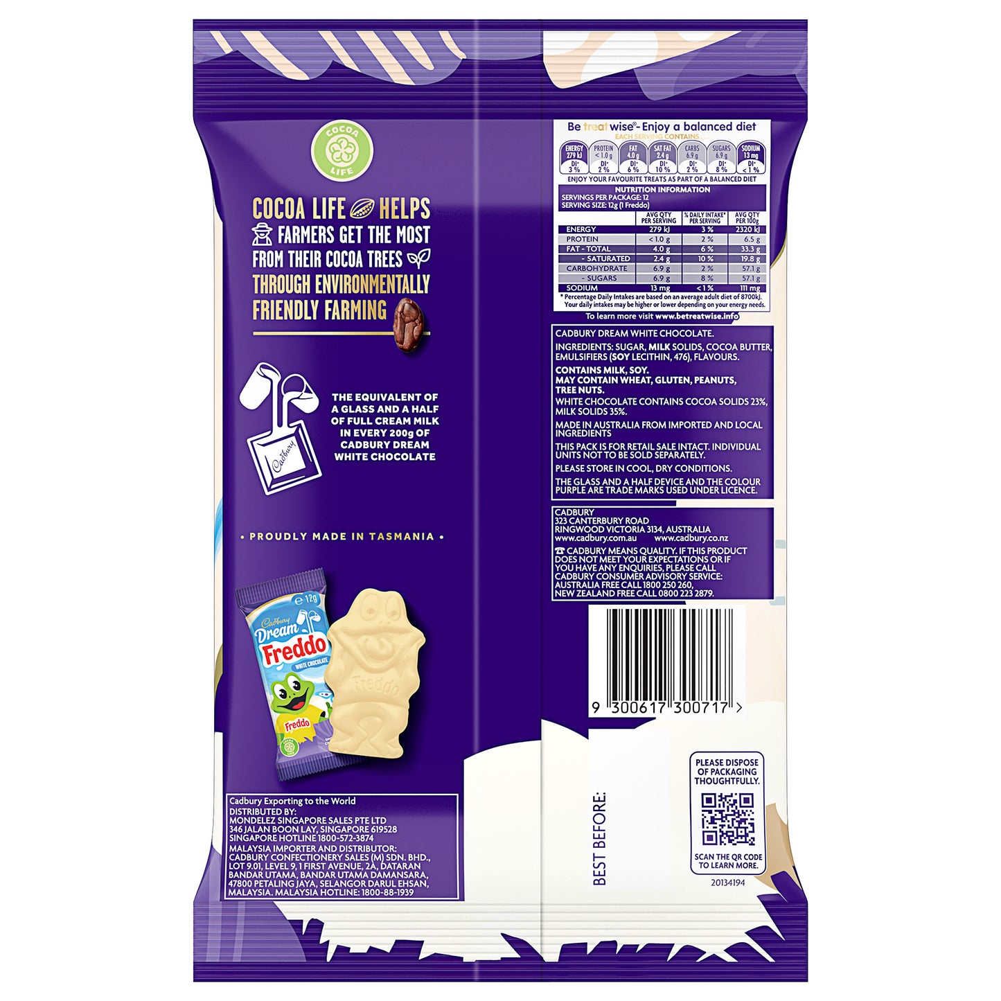 Cadbury Dream Freddo Sharepack 144g